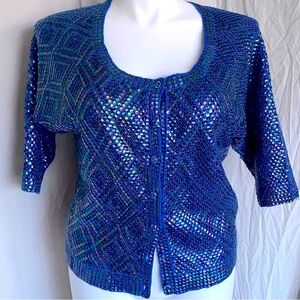 EUC Free People sequined cardigan